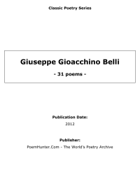 Giuseppe Gioacchino Belli - poems