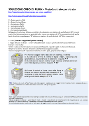 SOLUZIONE CUBO DI RUBIK - Metodo strato per strato