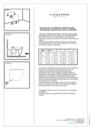 Istruzioni per l`installazione bidet filo parete Assemblin gg instruction