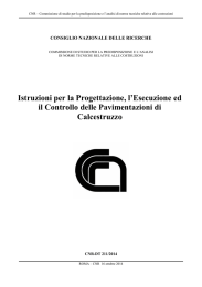 Istruzioni per la Progettazione, l`Esecuzione ed il Controllo