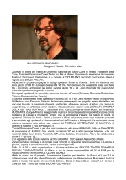 VALERIO BONGIORNO attore, regista, drammaturgo