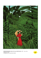 Donna in rosso nella foresta