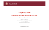Longevity risk: identificazione e misurazione