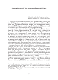 Giuseppe Ungaretti: la Terra promessa o i frammenti dell`Epos La
