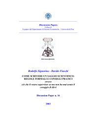 come scrivere un saggio scientifico: regole formali e consigli pratici