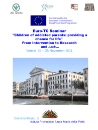 Children of addicted parents: providing a chance for life - euro-tc