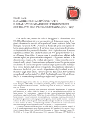 il ritardato rimpatrio dei prigionieri di guerra