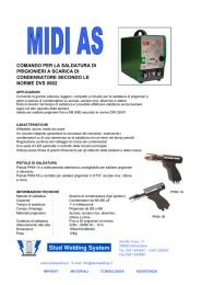 comando per la saldatura di prigionieri a scarica di condensatore