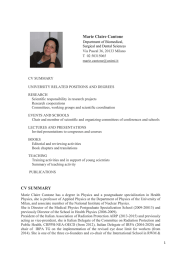 con modifiche CV Marie Claire Cantone