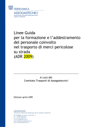 Linee Guida per la formazione e l`addestramento del personale