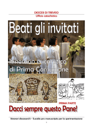 DIOCESI DI TREVISO Ufficio catechistico PRIMA PARTE