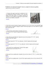 Problemi con angoli e loro misure. Con soluzioni.