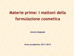 Materie prime: i mattoni della formulazione cosmetica