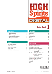 Extra Book 1  - Oxford University Press