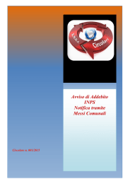 Circolare 2015-001 Avviso di Addebito – Notifica tramite Messi