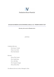 Analisi giuridica ed economica della c.d. Robin Hood Tax