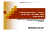 Il recepimento della Direttiva 2014/34/UE: le novità per il bilancio 2016