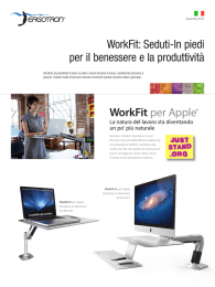 WorkFit per Apple® WorkFit: Seduti-In piedi per il benessere e la