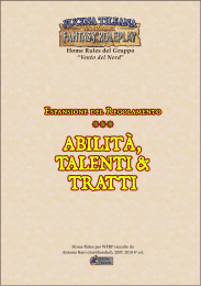 Abilit&agrave;, Talenti e Tratti - 4. edizione - Fucina Tileana