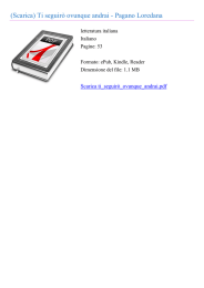 Ti seguir&ograve; ovunque andrai