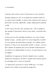 1 novembre Il giorno dei morti: così lo chiamava il mio vecchio