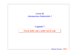 Teoria delle code e delle reti di code