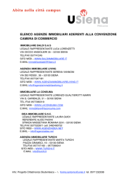 Abita nella citt&agrave; campus