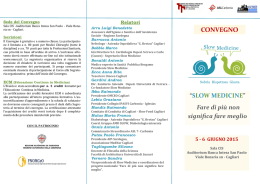 brochure convegno slowmedicine