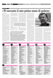 «Vi racconto il mio primo anno di galera»
