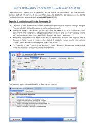busta telematica eccedente il limite max dei 30 mb