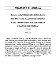 TRATTATO DI LISBONA - estratto