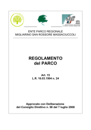 Regolamento del Parco - Parco di Migliarino, San Rossore