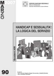 Handicap e sessualita: la logica del servizio