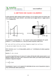 il metodo dei gusci cilindrici