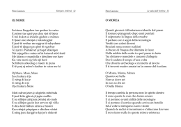 O MOREA Quanti giovani s`allontanano ridendo dal paese