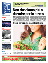 Non riusciamo più a dormire per lo stress