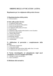 2) Note sulla pratica forense - Ordine degli Avvocati di Latina