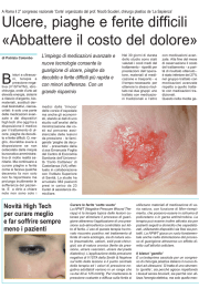 Ulcere, piaghe e ferite difficili &laquo;Abbattere il costo del dolore