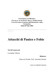 Attacchi di Panico e Fobie - Associazione INSIEME Onlus