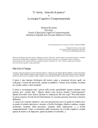 “L`Ansia, Attacchi di panico” e La terapia