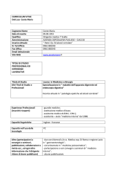 CURRICULUM VITAE Dott.ssa Conte Maria - Pugliese