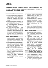 Condizioni generali dell`assicurazione obbligatoria delle cure