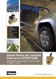 Valvole Parker per controllo fluidi serie 7321B/7322B