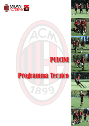 PULCINI Programma Tecnico - Splash Page | Milan Junior Camp