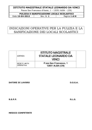 Modalità di pulizia e sanificazione degli ambienti e