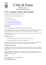 matrimonio divorzio riconciliazioni