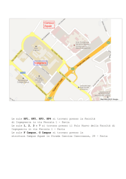 Campus Aquae Ingegneria Le aule EF1, EF2, EF3, EF4 si trovano