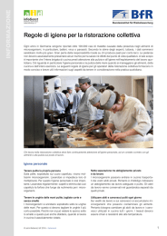 Hygieneregeln in der Gemeinschaftsgastronomie in italienischer