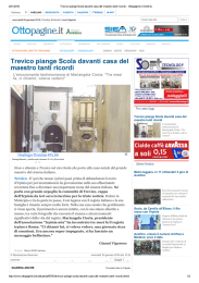 Trevico piange Scola davanti casa del maestro tanti ricordi