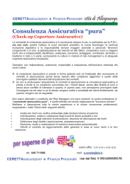 Consulenza Assicurativa &ldquo;pura&rdquo;